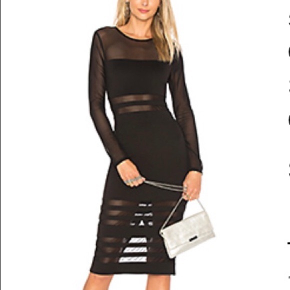 EUC Black dress with Opaque Peak a Boo - Picture 6 of 6